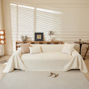 Textured Throw Blanket with 3D Dobby Weave, Minimalist Furniture Protector for Couch
