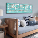 Sunsets Are Best At Coordinates Sign III