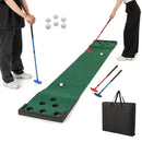 11 FT Indoor Outdoor Putting Green Mat with 2 Adjustable Putters and 6 Balls by LJGDeals