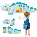 11-in-1 Dinosaur Activity Wall Busy Board Panels for Toddlers Education and Early Development by LJGDeals