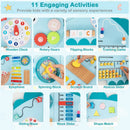 11-in-1 Dinosaur Activity Wall Busy Board Panels for Toddlers Education and Early Development by LJGDeals
