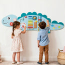 11-in-1 Dinosaur Activity Wall Busy Board Panels for Toddlers Education and Early Development by LJGDeals