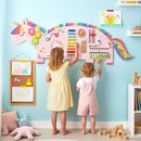 11-in-1 Dinosaur Activity Wall Busy Board Panels for Toddlers Education and Early Development