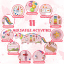 11-in-1 Dinosaur Activity Wall Busy Board Panels for Toddlers Education and Early Development