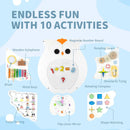 11-in-1 Toddler Learning Activity Center Owl Activity Wall Busy Board Panels for 3+ Years Old by LJGDeals
