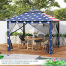 11 x 11 Feet 2-Tier Pop-Up Gazebo Tent Portable Canopy Shelter Carry Bag Mesh by LJGDeals