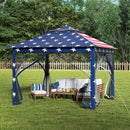 11 x 11 Feet 2-Tier Pop-Up Gazebo Tent Portable Canopy Shelter Carry Bag Mesh