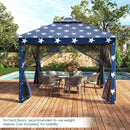 11 x 11 Feet 2-Tier Pop-Up Gazebo Tent Portable Canopy Shelter Carry Bag Mesh by LJGDeals