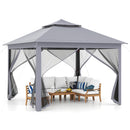 11 x 11 Feet 2-Tier Pop-Up Gazebo Tent Portable Canopy Shelter Carry Bag Mesh