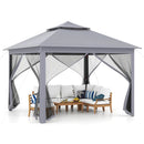 11 x 11 Feet 2-Tier Pop-Up Gazebo Tent Portable Canopy Shelter Carry Bag Mesh by LJGDeals
