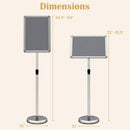 11x17 Adjustable Height Sign Holder Stand with Snap Frame by LJGDeals