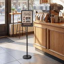 11x17 Adjustable Height Sign Holder Stand with Snap Frame by DirectDeals