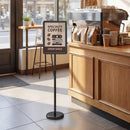 11x17 Adjustable Height Sign Holder Stand with Snap Frame by LJGDeals
