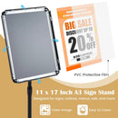 11x17 Adjustable Height Sign Holder Stand with Snap Frame by LJGDeals