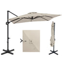 11 x 9 FT Cantilever Patio Umbrella with 360° Rotation and Easy Tilt Adjustment by DirectDeals