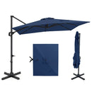 11 x 9 FT Cantilever Patio Umbrella with 360° Rotation and Easy Tilt Adjustment by LJGDeals