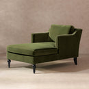 Josephine 60" Upholstered Chaise Lounge in Olive