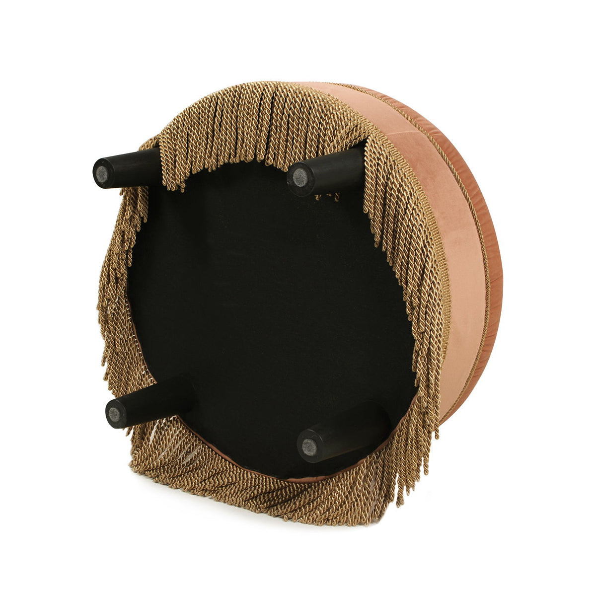 Yolanda - Round Upholstered Accent Ottoman, photo 11 of 40