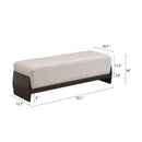 Bench With Thick Soft Cushions For 3 People - Brown / Beige by HouseOfZazla