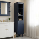 Tall Bathroom Storage Cabinet With Adjustable Shelves And 1 Drawer & Door
