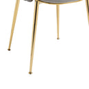 Accent Chairs Set of 2, Velvet Side Chairs with Gold Legs, Mid-Century Upholstered Dining Chairs for Living Room, Kitchen, Bedroom, Beauty Room