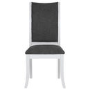 Judd Upholstered Dining Side Chair Pearl White (Set of 2)