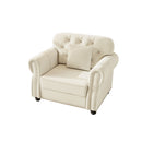 Upholstered Sofa With Nailhead Trim And Rolled Armrests by HouseOfZazla