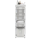 4-Tier Laundry Hamper Sorter with Wheels and Removable Baskets by HouseOfZazla