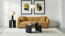 Aleisha Chenille Upholstered Sofa Mustard Yellow