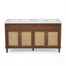 Bathroom Vanity With Double Sink, Large Storage Space by HouseOfZazla