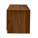 TV Stand, Media Console With Adjustable Shelves - Walnut by HouseOfZazla
