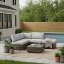 Seating Set With Cushions Handcrafted Wicker Design by HouseOfZazla