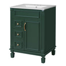 Bathroom Vanity With Sink, Compact Cabinet & 2 Drawers And Adjustable Shelf by HouseOfZazla