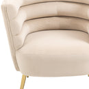 Accent Chair, leisure single chair with Golden feet