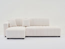 Jessica - Lamb Wool Sectional Sofa With Chaise, Versatile Configuration by HouseOfZazla