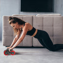 Automatic Rebound Abdominal Wheel Anti-slip AB Roller Wheel with Kneel Pad Phone Holder Home Gym Abdominal Exerciser for Men Women