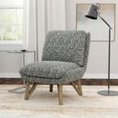 Armless Accent Chair - Dark Navy by HouseOfZazla