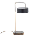 Puck - Contemporary Table Lamp - Nickel / Black by HouseOfZazla