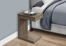 Accent Table, C-Shaped Contemporary & Modern - Taupe by HouseOfZazla