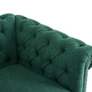 Chesterfield Style Swivel Club Chair With Button Tufted by HouseOfZazla