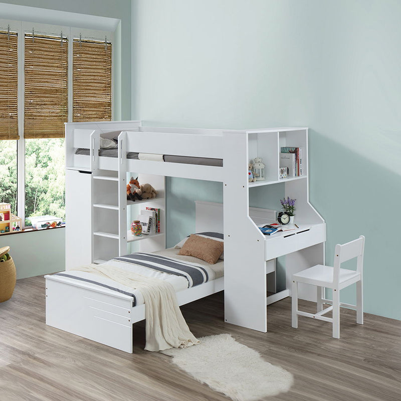 Ragna - Twin Bed - White, photo 2 of 6