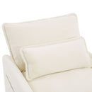 Modern Sofa Set With Double Layer Cushion And Side Storage Pockets