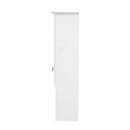 Wall Mount 2 In 1 Mirror Cabinet With Adjustable Shelves, Open Storage, For Bathroom Vanity - White