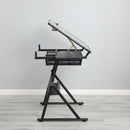 Adjustable Tempered Glass Drafting Printing Table With Chair by HouseOfZazla