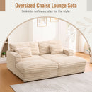Oversized Double Chaise Lounge Sofa Bed With USB Ports And Cup Holders by Unique Piece Furniture
