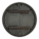 5-Piece Retro Functional Dining Set, Round Table with a 16"W Leaf and 4 Upholstered Chairs for Dining Room and Living Room (Walnut)