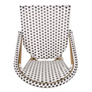 29.5" Outdoor PE Rattan French Barstool