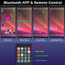 Yescom 32ft LED Strip Lights Bluetooth App Music Remote Multi-Color