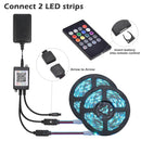 Yescom 32ft LED Strip Lights Bluetooth App Music Remote Multi-Color