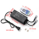 Yescom 110V LED Controller & RF Remote for Neon Rope Light 2700K